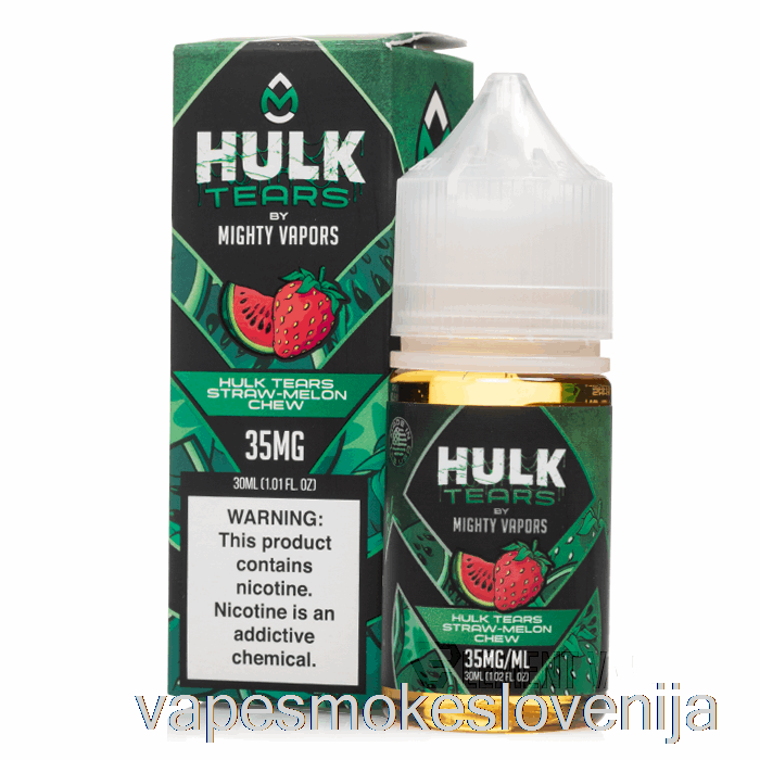 Vape Za Enkratno Uporabo Hulk Tears Straw Melon Chew - Hulk Tears Soli - 30ml 35mg